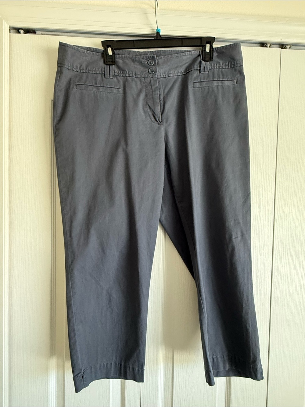 LOFT Women’s Gray Chinos - Straight Leg